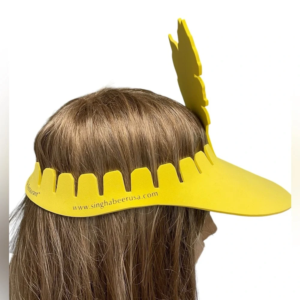 Pair of Singha Thai Beer Foam Party Hats New Condition Unisex